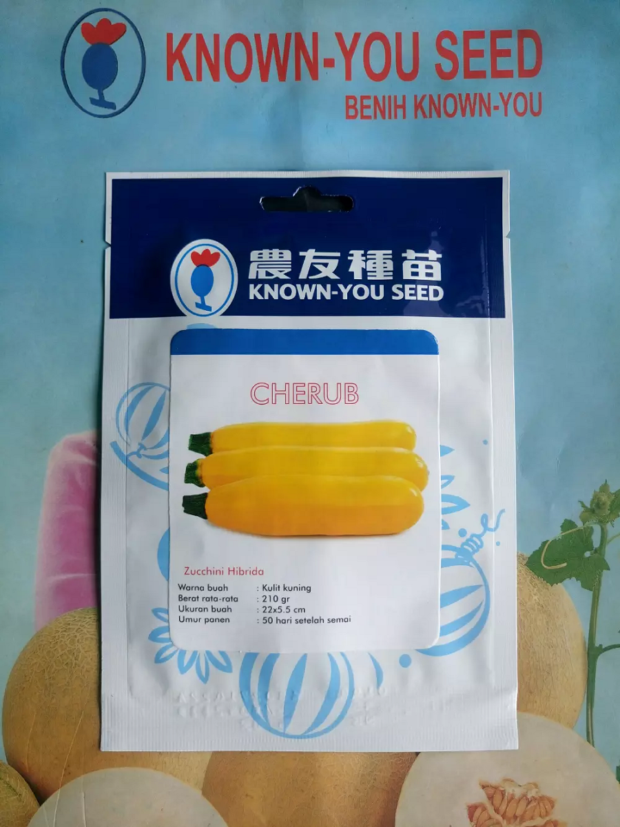 Benih Bibit Zuchini Jukini Kuning CHERUB 5gr