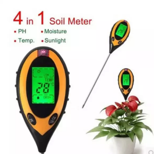 PH Meter Digital - Alat Ukur PH Tanah 4 In 1